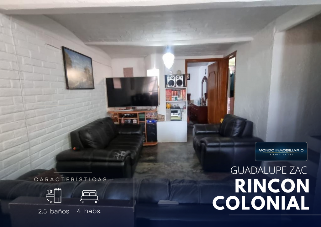 CASA VENTA ZACATECAS RINCON COLONIA  AV SOLIDARIDAD - Mondo Inmobiliario