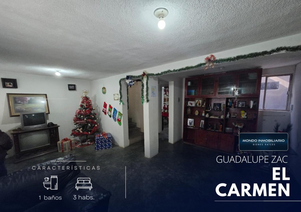 CASA VENTA GUADALUPE FRACCIONAMIENTO EL CARMEN - Mondo Inmobiliario