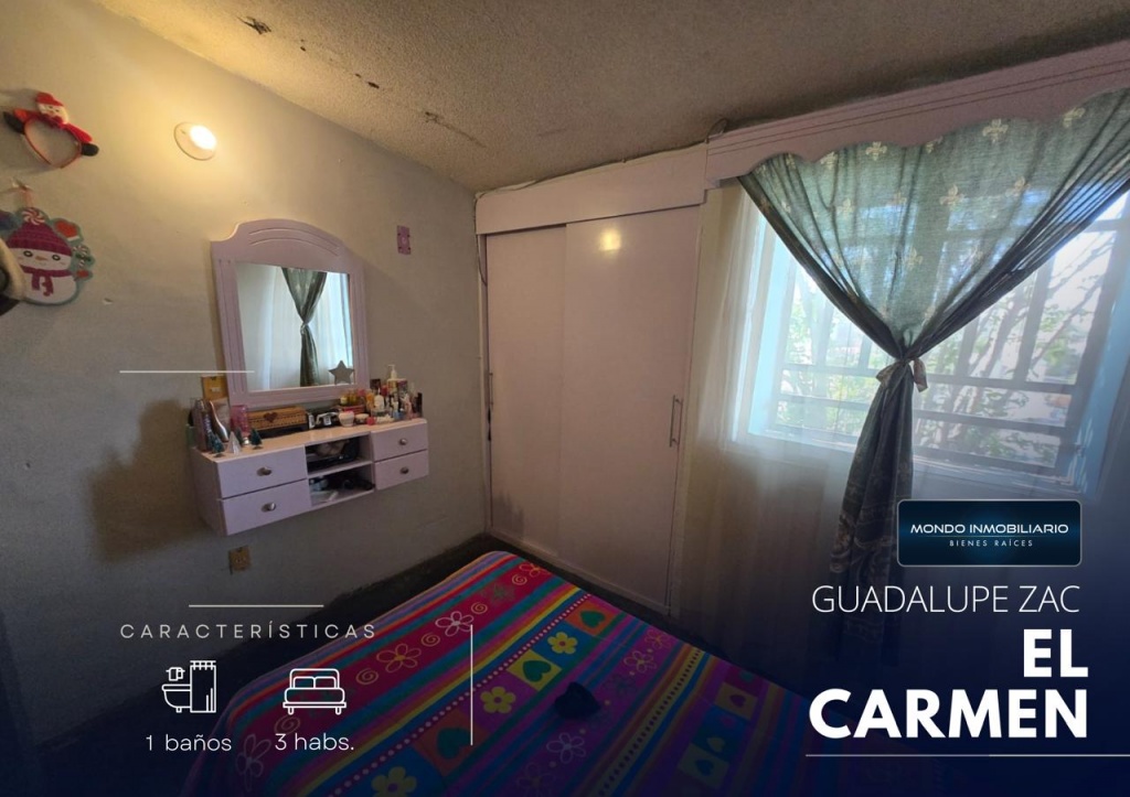 CASA VENTA GUADALUPE FRACCIONAMIENTO EL CARMEN - Mondo Inmobiliario