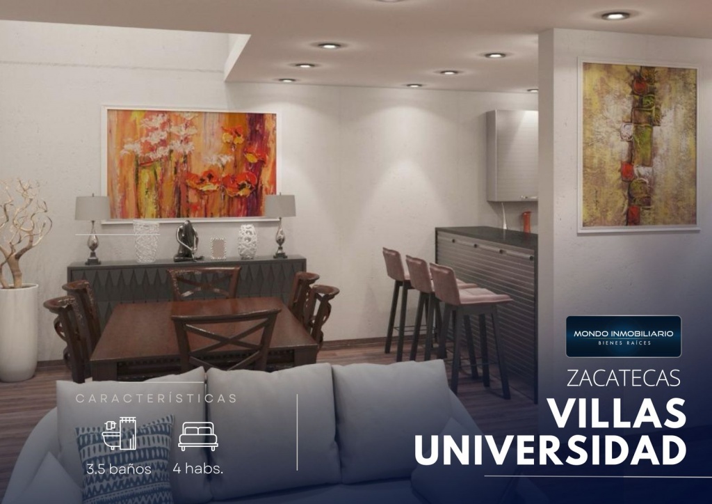 CASA VENTA ZACATECAS VILLAS UNIVERSIDAD - Mondo Inmobiliario