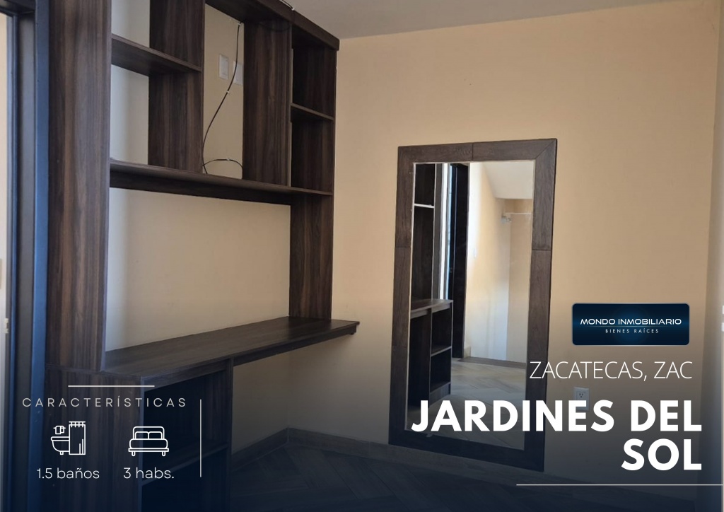 CASA EN RENTA EN JARDINES DEL SOL - Mondo Inmobiliario