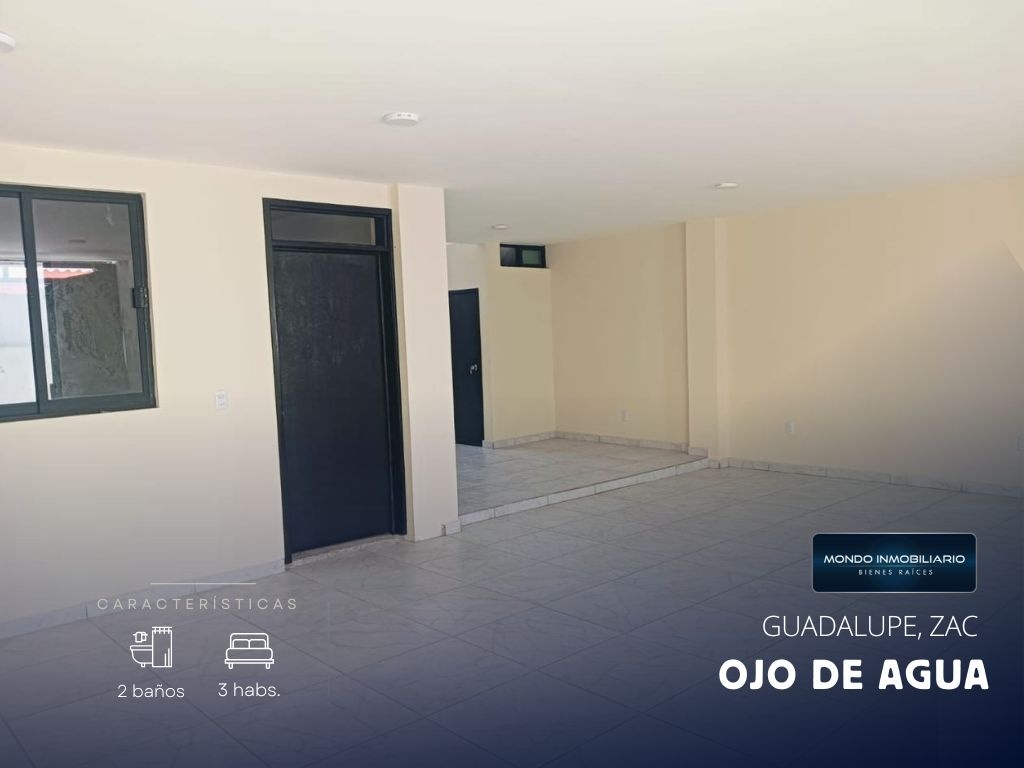 CASA VENTA GUADALUPE FRACC OJO DE AGUA - Mondo Inmobiliario