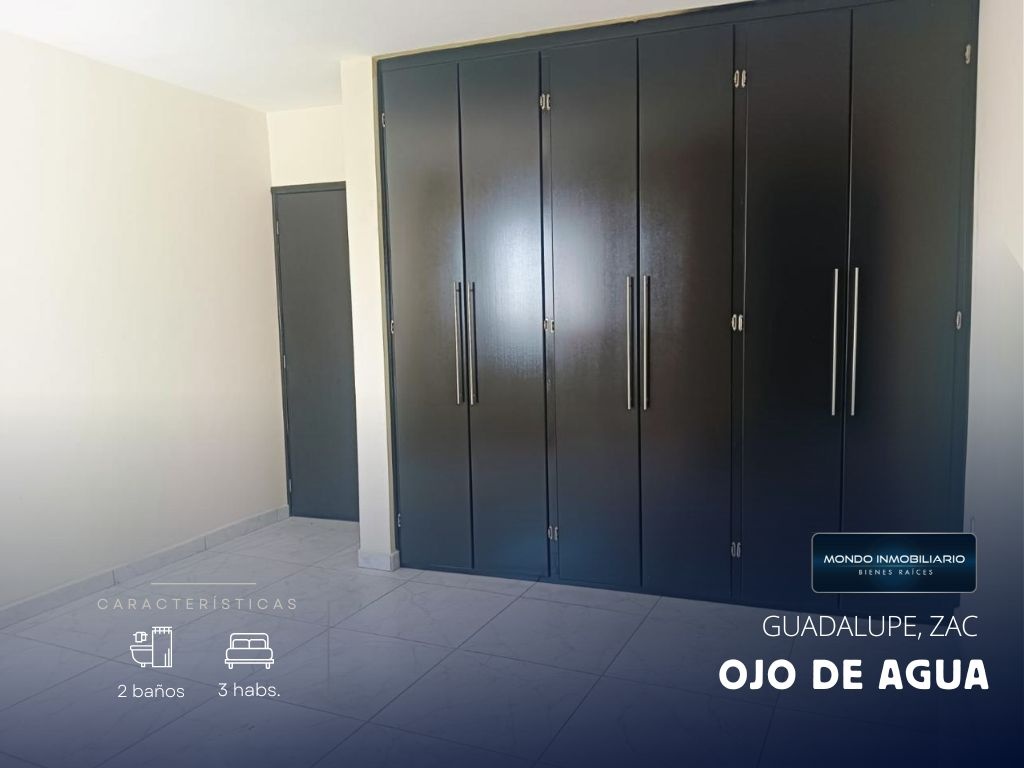 CASA VENTA GUADALUPE FRACC OJO DE AGUA - Mondo Inmobiliario