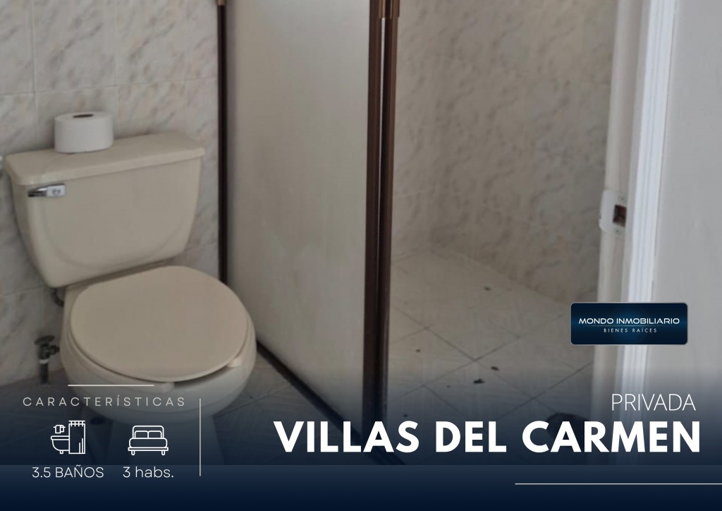 HERMOSA CASA EN PRIVADA VILLAS DEL CARMEN  - Mondo Inmobiliario
