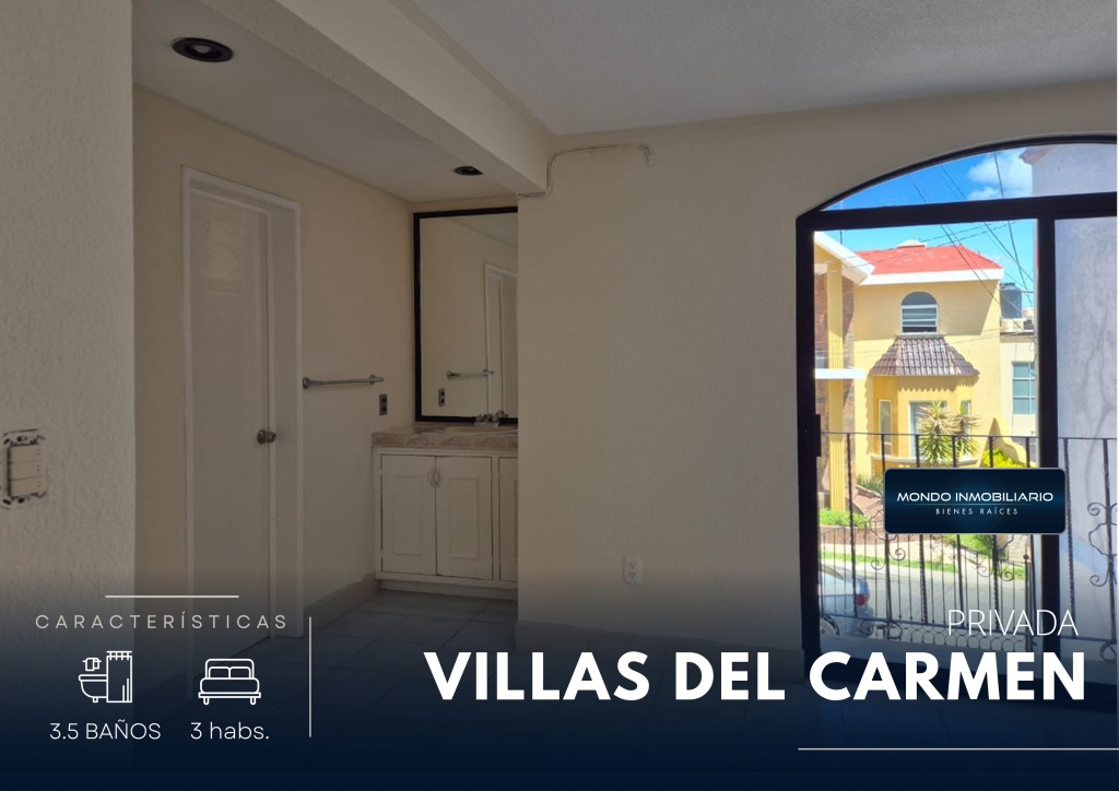 HERMOSA CASA EN PRIVADA VILLAS DEL CARMEN  - Mondo Inmobiliario