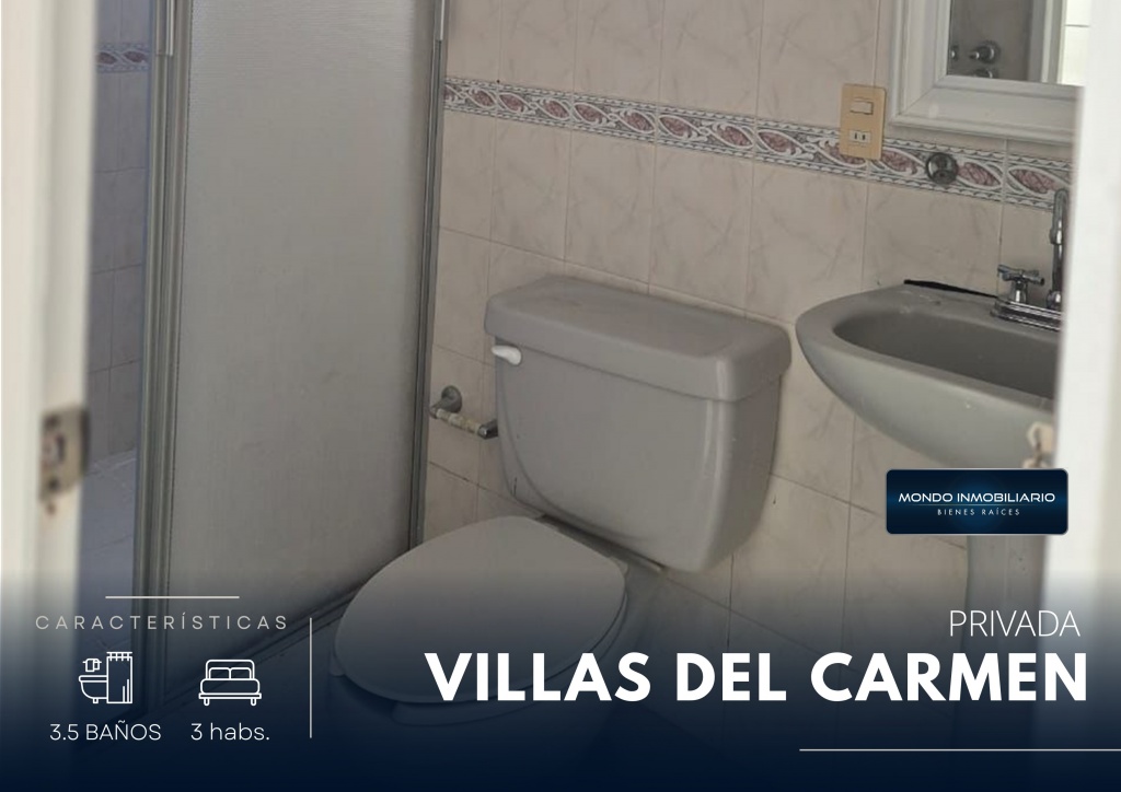 HERMOSA CASA EN PRIVADA VILLAS DEL CARMEN  - Mondo Inmobiliario