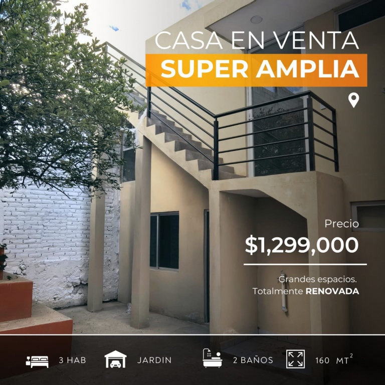HERMOSA CASA EN VENTA EN TIERRA Y LIBERTAD  - Mondo Inmobiliario
