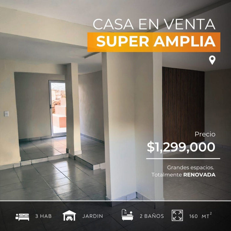 HERMOSA CASA EN VENTA EN TIERRA Y LIBERTAD  - Mondo Inmobiliario