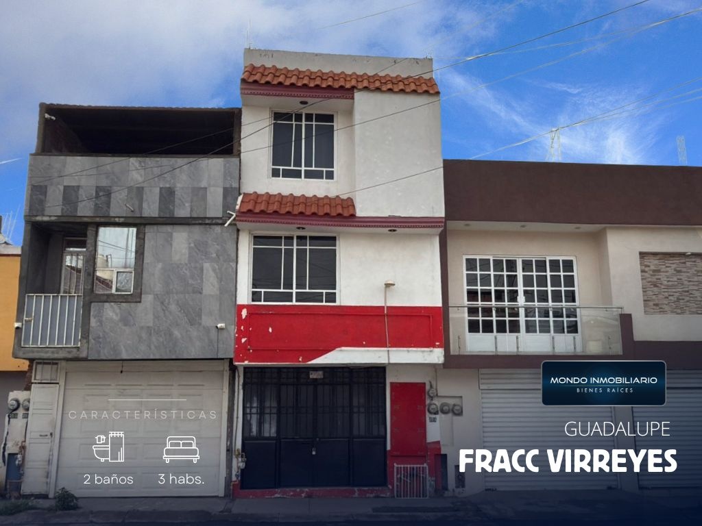 CASA VENTA GUADALUPE FRACC VIRREYES