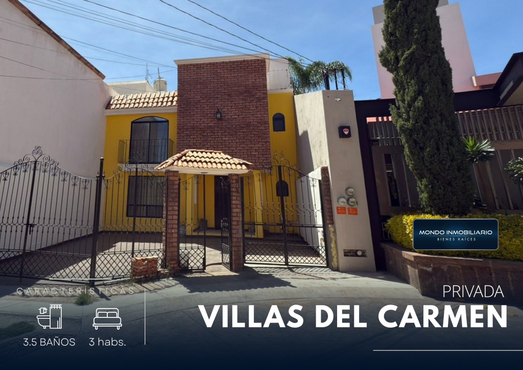 HERMOSA CASA EN PRIVADA VILLAS DEL CARMEN 